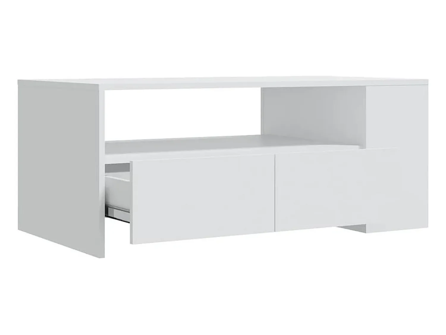 Mesa De Centro*vidaxl Mesa de centro 102x55x42 cm derivados de madeira Branco