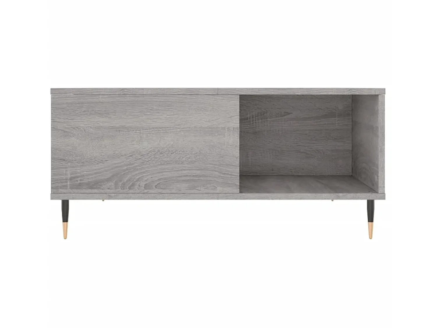 Mesa De Centro* Mesa de centro 80x80x36,5 cm derivados madeira sonoma PT512599 Cinzento