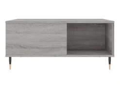 Mesa De Centro* Mesa de centro 80x80x36,5 cm derivados madeira sonoma PT512599 Cinzento