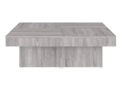 Mesa de centro 90x90x28 cm derivados madeira sonoma PT358570^ Mesa De Centro