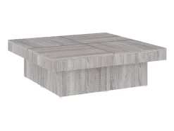 Mesa de centro 90x90x28 cm derivados madeira sonoma PT358570^ Mesa De Centro