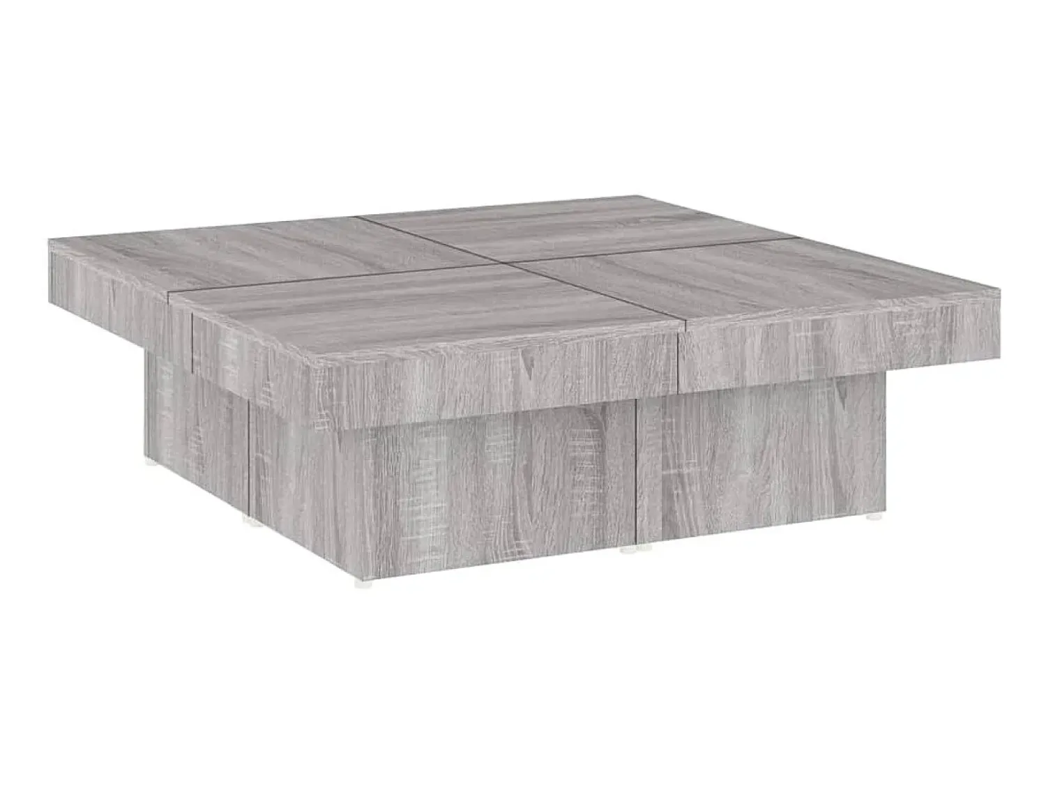 Mesa de centro 90x90x28 cm derivados madeira sonoma PT358570^ Mesa De Centro