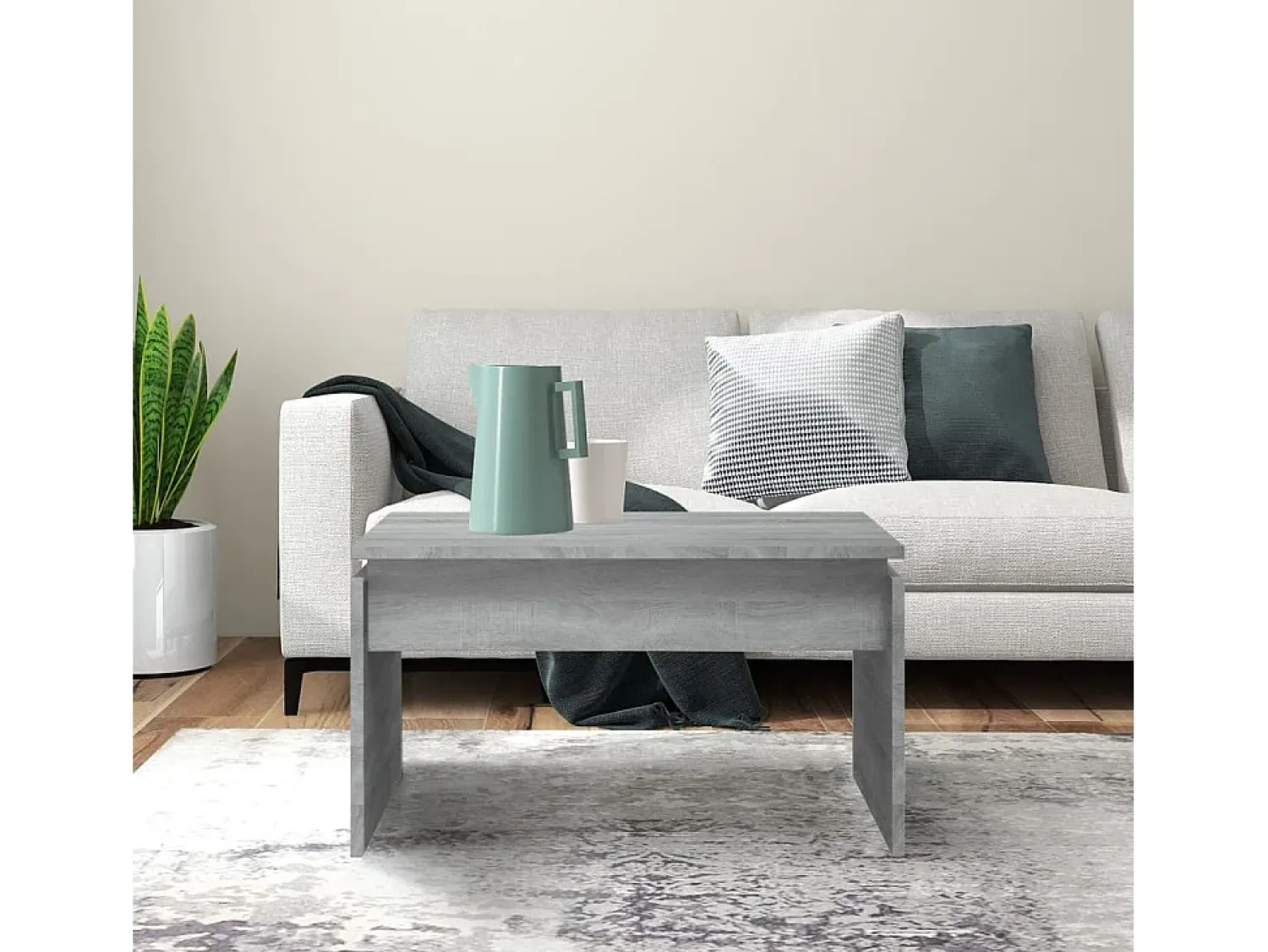 Online Mesa de centro 68x50x38 cm derivados de madeira cinza sonoma PT531762 Cinzento