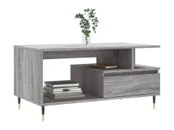 Mesa De Centro* Mesa de centro 90x49x45 cm derivados de madeira sonoma PT623925 Cinzento