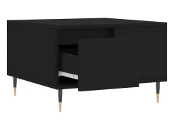 Mesa De Centro*vidaxl Mesa de centro 55x55x36,5 cm derivados de madeira Preto