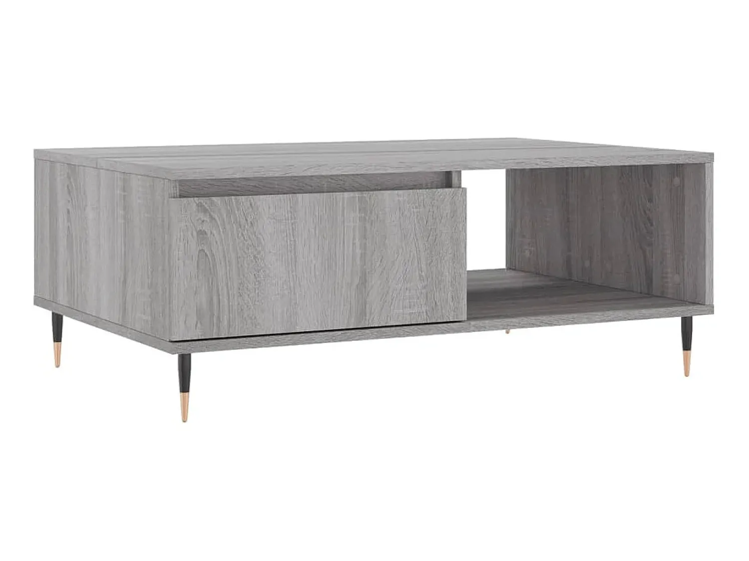 Mesa de centro 90x60x35 cm derivados de madeira sonoma PT977123^ Mesa De Centro