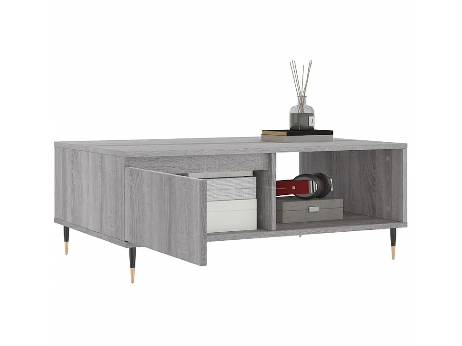 Mesa de centro 90x60x35 cm derivados de madeira sonoma PT977123^ Mesa De Centro