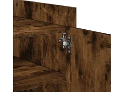 vidaxl Mesa de centro 80x50x50 cm derivados de madeira carvalho fumado^ Mesa De Centro
