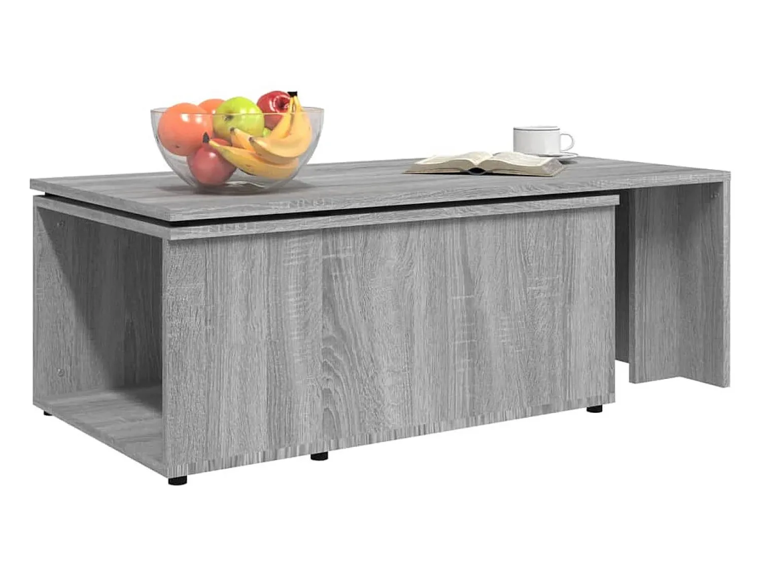 Hot Mesa de centro 150x50x35 cm derivados de madeira cinza sonoma PT407188 Cinzento
