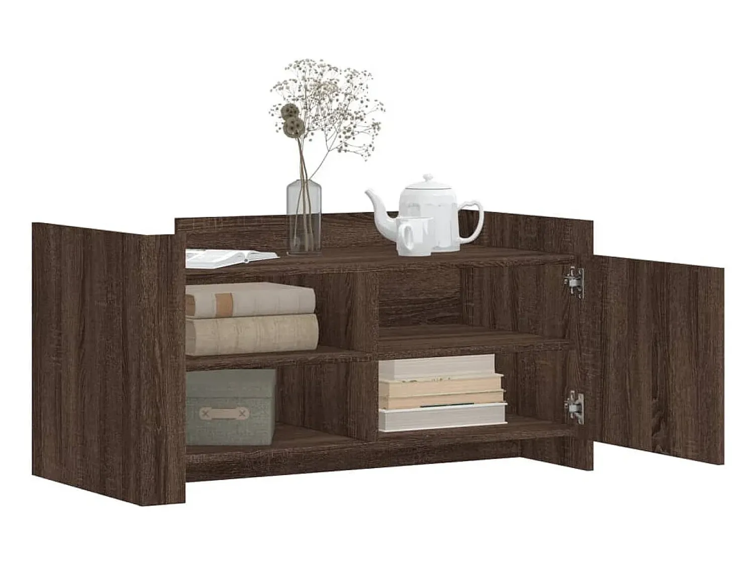 Clearance Mesa de centro 100x50x50 cm deriv. madeira carvalho PT961764 Castanho
