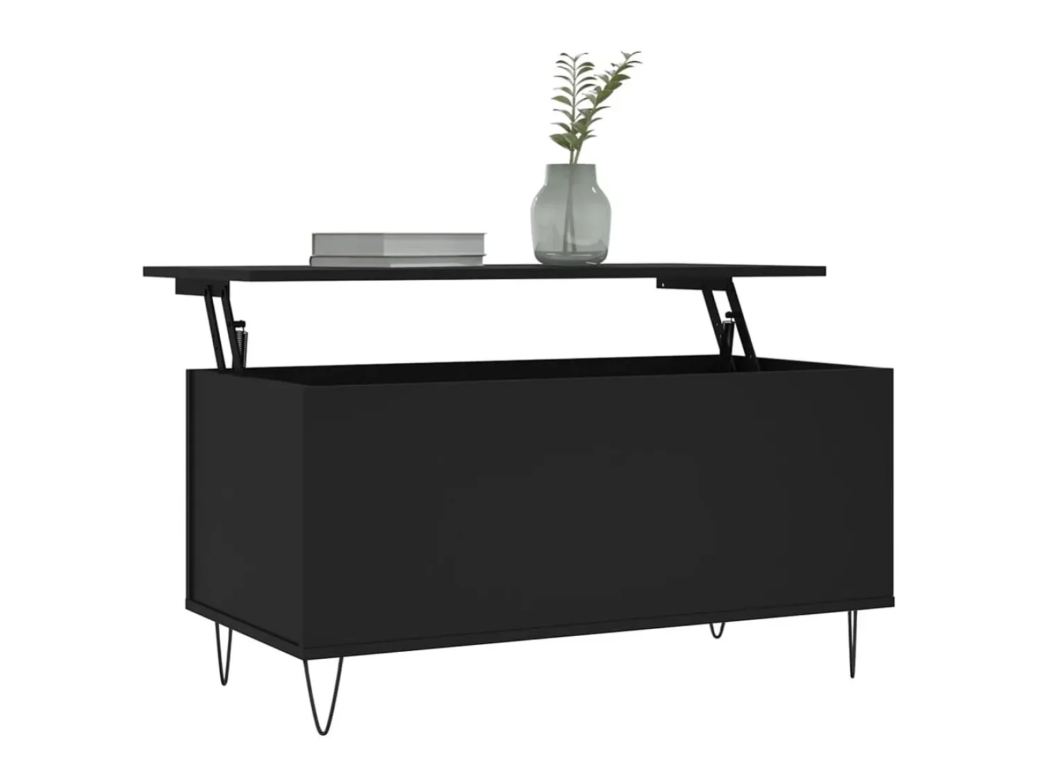 Mesa De Centro* Mesa de centro 90x44,5x45 cm derivados de madeira PT447022 Preto