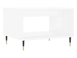 Mesa De Centro|vidaxl Mesa de centro 60x50x40 cm derivados de madeira Branco