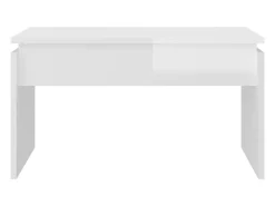 Mesa De Centro|vidaxl Mesa de centro 68x50x38 cm derivados madeira brilhante Branco