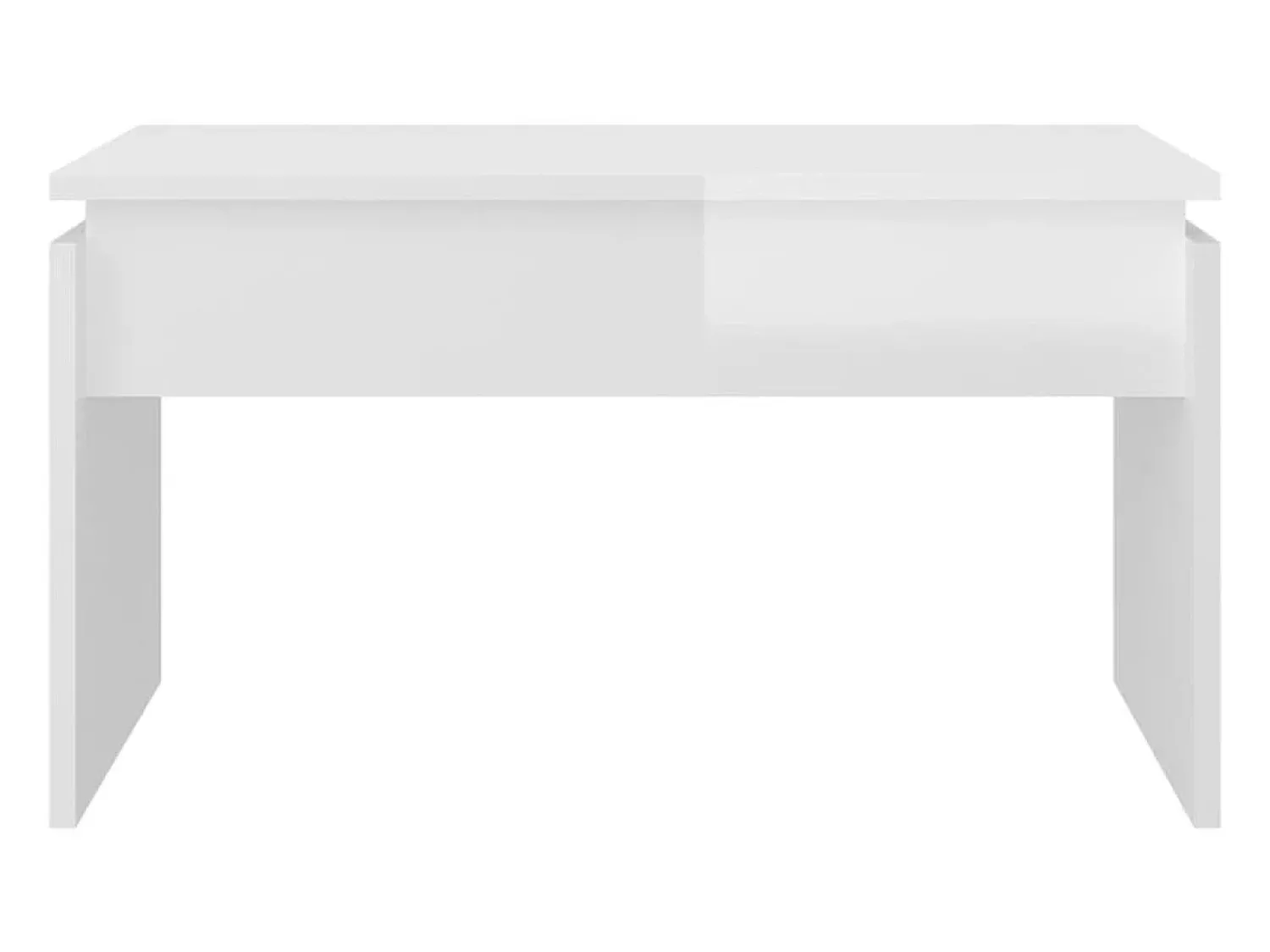 Mesa De Centro|vidaxl Mesa de centro 68x50x38 cm derivados madeira brilhante Branco