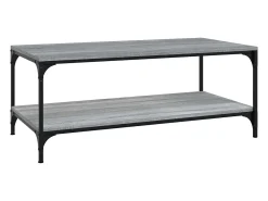 Mesa De Centro| Mesa de centro 80x50x40 cm derivados de madeira sonoma PT678439 Cinzento