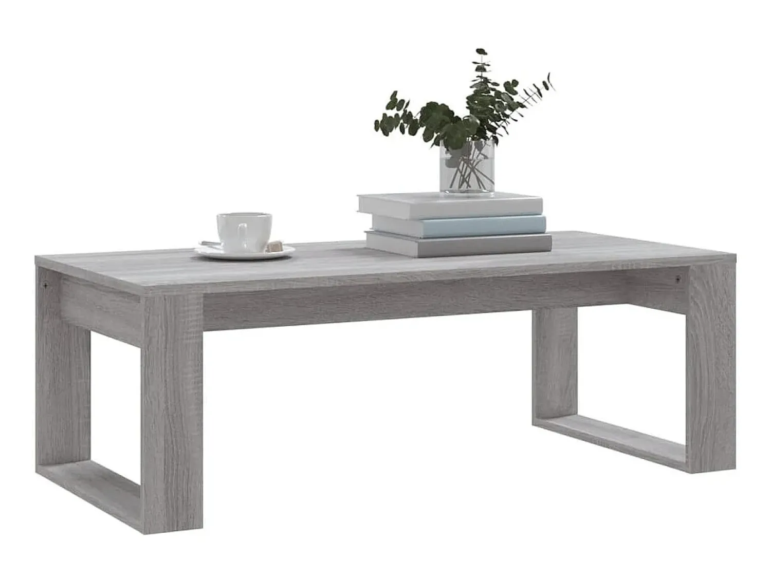 Mesa de centro 102x50x35 cm derivados madeira sonoma PT390605^ Mesa De Centro