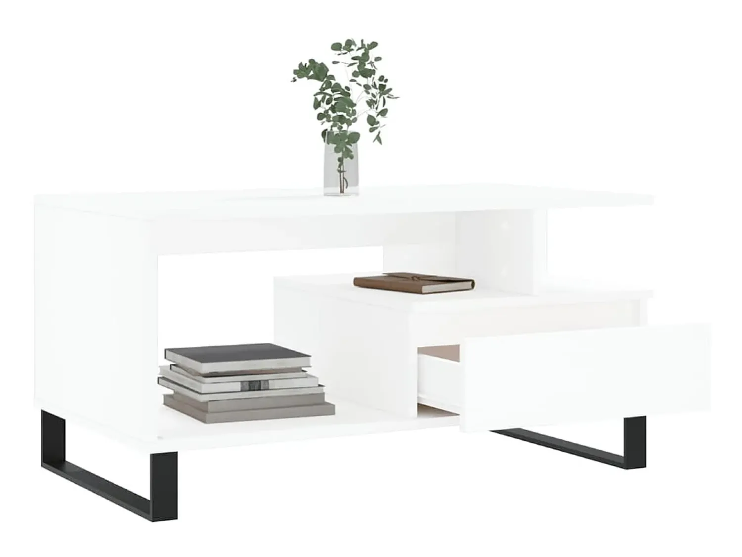 Mesa de centro 90x49x45 cm derivados de madeira PT171778^ Mesa De Centro
