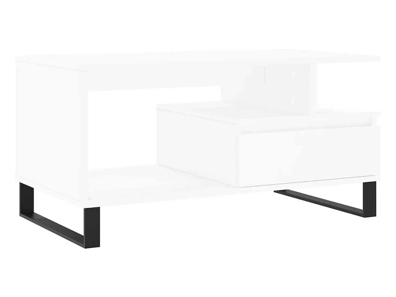 Mesa de centro 90x49x45 cm derivados de madeira PT171778^ Mesa De Centro