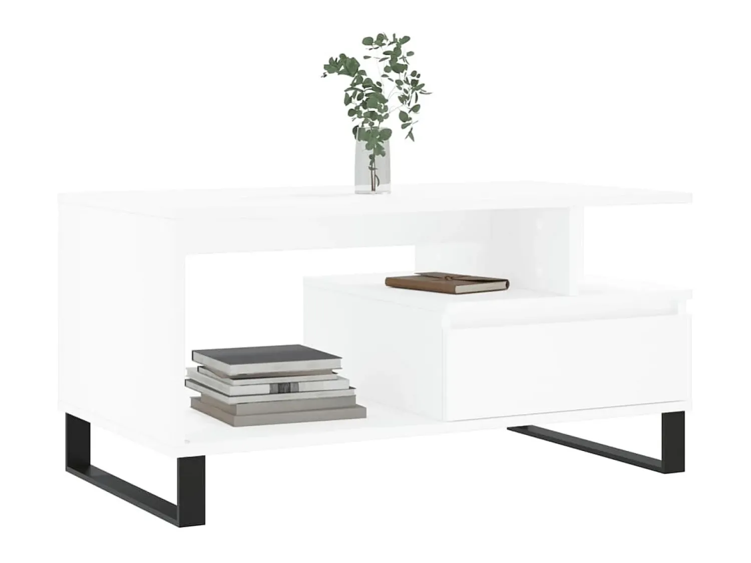 Mesa de centro 90x49x45 cm derivados de madeira PT171778^ Mesa De Centro