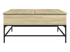 Mesa de centro 95x95x45 cm deriv. madeira/metal carvalho sonoma PT999913^ Mesa De Centro