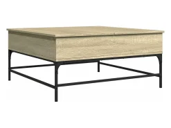 Mesa de centro 95x95x45 cm deriv. madeira/metal carvalho sonoma PT999913^ Mesa De Centro
