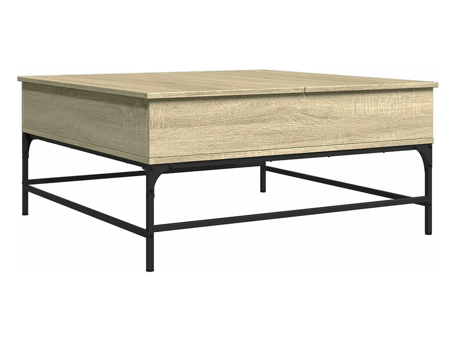 Mesa de centro 95x95x45 cm deriv. madeira/metal carvalho sonoma PT999913^ Mesa De Centro