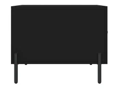 vidaxl Mesa de centro 50x50x40 cm derivados de madeira Preto