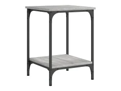 Mesa De Centro|vidaxl Mesa de centro 40x40x55 cm derivados de madeira sonoma Cinzento