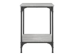 Mesa De Centro|vidaxl Mesa de centro 40x40x55 cm derivados de madeira sonoma Cinzento