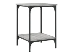 Mesa De Centro|vidaxl Mesa de centro 40x40x55 cm derivados de madeira sonoma Cinzento