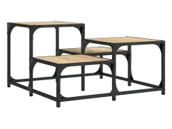 Mesa De Centro|vidaxl Mesa de centro 68x68x40 cm derivados de madeira carvalho sonoma Natural claro