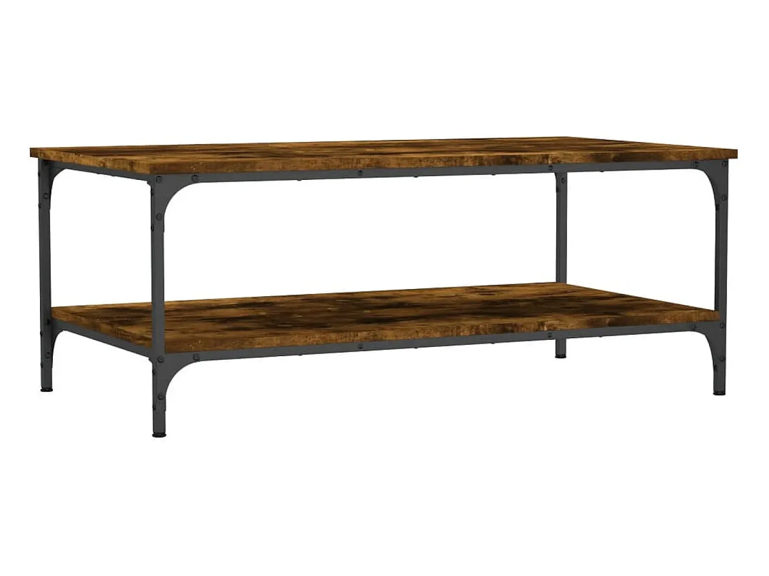 Online vidaxl Mesa de centro 100x55x40 cm derivados madeira carvalho fumado Natural claro