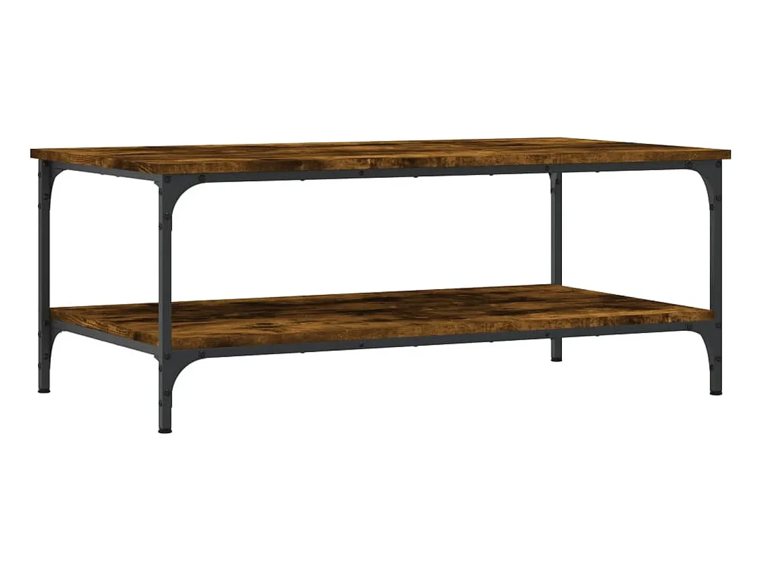 Online vidaxl Mesa de centro 100x55x40 cm derivados madeira carvalho fumado Natural claro