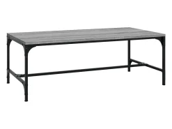vidaxl Mesa de centro 100x50x35 cm derivados de madeira cinza sonoma^ Mesa De Centro