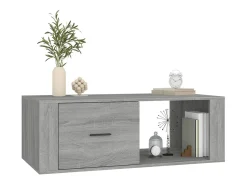 vidaxl Mesa de centro 100x50,5x35 cm derivados de madeira cinza sonoma^ Mesa De Centro