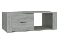 vidaxl Mesa de centro 100x50,5x35 cm derivados de madeira cinza sonoma^ Mesa De Centro