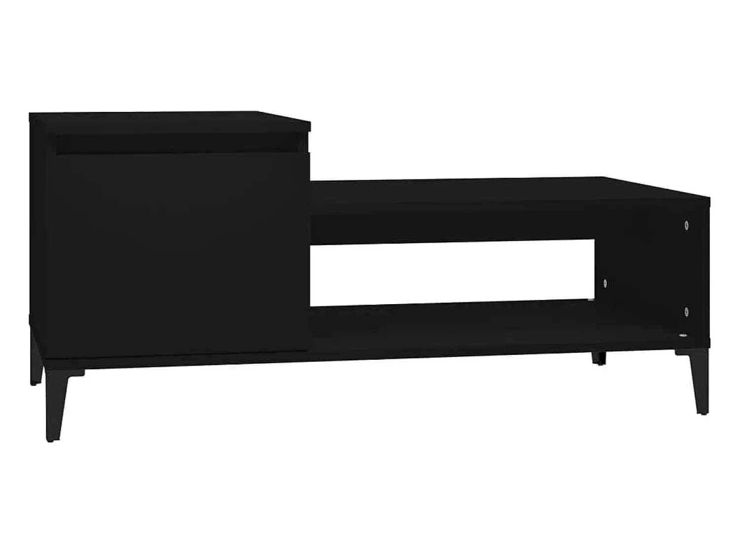 Best vidaxl Mesa de centro 100x50x45 cm derivados de madeira Preto