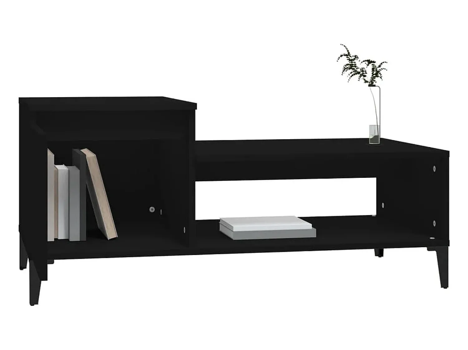 Best vidaxl Mesa de centro 100x50x45 cm derivados de madeira Preto