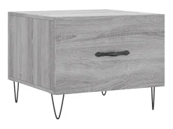 Mesa De Centro| Mesa de centro 50x50x40 cm derivados madeira sonoma cinza PT390080 Cinzento