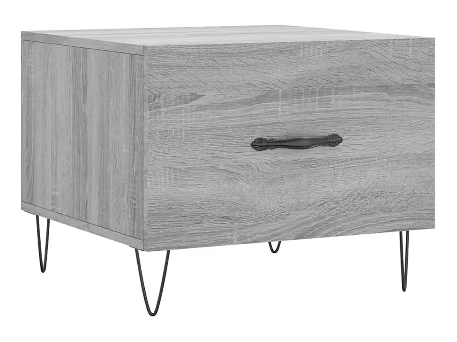 Mesa De Centro| Mesa de centro 50x50x40 cm derivados madeira sonoma cinza PT390080 Cinzento