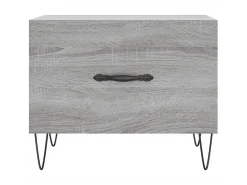 Mesa De Centro| Mesa de centro 50x50x40 cm derivados madeira sonoma cinza PT390080 Cinzento