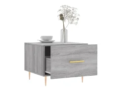 New Mesa de centro 50x50x40 cm derivados madeira sonoma cinza PT732843 Cinzento