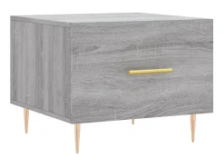New Mesa de centro 50x50x40 cm derivados madeira sonoma cinza PT732843 Cinzento