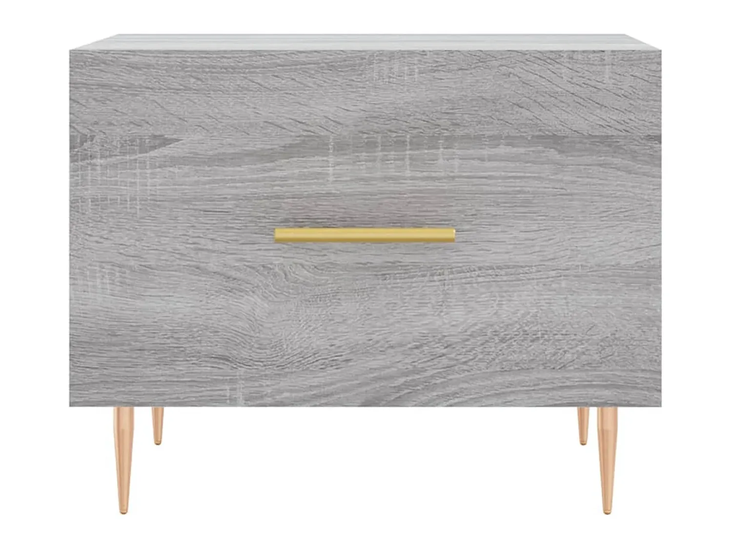 New Mesa de centro 50x50x40 cm derivados madeira sonoma cinza PT732843 Cinzento