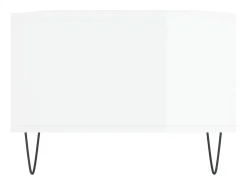 Mesa De Centro|vidaxl Mesa de centro 90x50x36,5 cm derivados madeira brilhante Branco