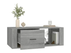 Mesa De Centro* Mesa de centro 100x50,5x35 cm derivados de madeira cinza sonoma PT136025 Cinzento