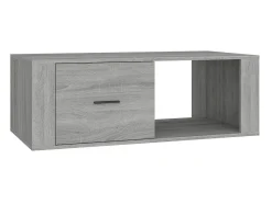 Mesa De Centro* Mesa de centro 100x50,5x35 cm derivados de madeira cinza sonoma PT136025 Cinzento