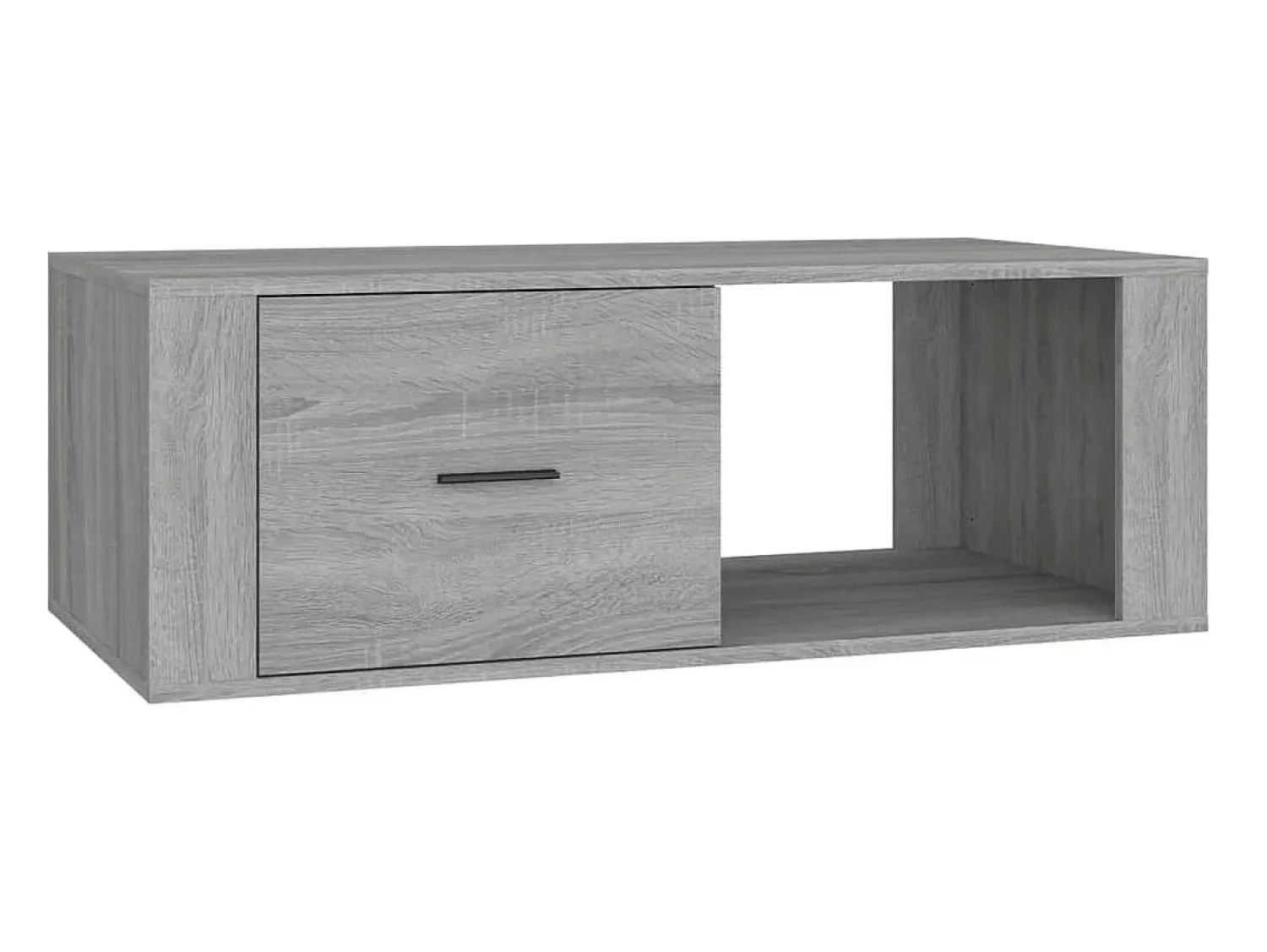 Mesa De Centro* Mesa de centro 100x50,5x35 cm derivados de madeira cinza sonoma PT136025 Cinzento