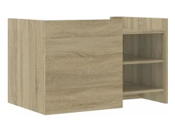 Mesa De Centro|vidaxl Mesa de centro 80x50x50 cm derivados de madeira carvalho sonoma Natural claro