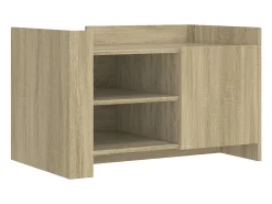 Mesa De Centro|vidaxl Mesa de centro 80x50x50 cm derivados de madeira carvalho sonoma Natural claro